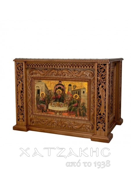 ΑΓΙΑ ΤΡΑΠΕΖΑ ΞΥΛΟΓΛΥΠΤΗ ΒΥΖΑΝΤΙΝΟ ΣΚΑΛΙΣΜΑ