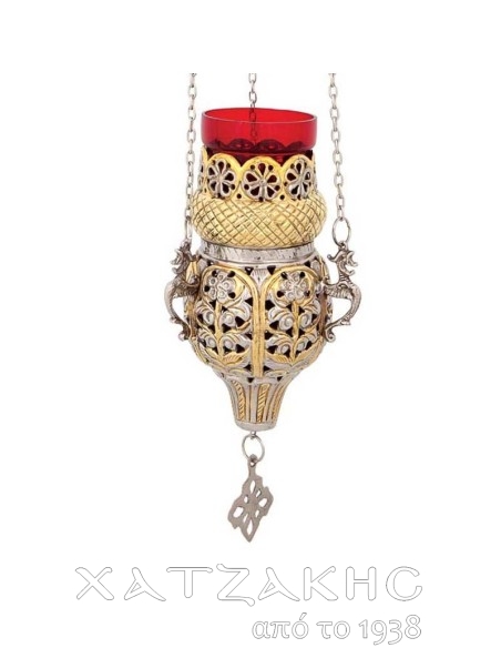 ΚΑΝΔΗΛΙ ΚΡΕΜΑΣΤΟ ΔΙΧΡΩΜΟ ΜΠΡΟΥΤΖΙΝΟ