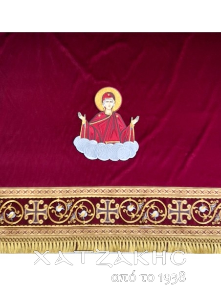 ΚΑΛΥΜΜΑ ΑΓΙΑΣ ΤΡΑΠΕΖΗΣ ΒΕΛΟΥΔΟ ΧΡΥΣΟΚΕΝΤΗΤΟ