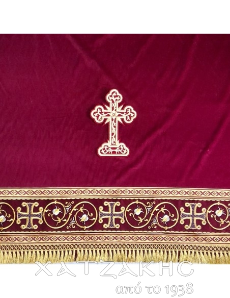 ΚΑΛΥΜΜΑ ΑΓΙΑΣ ΤΡΑΠΕΖΗΣ ΒΕΛΟΥΔΟ ΧΡΥΣΟΚΕΝΤΗΤΟ