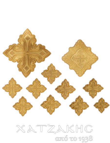 ΣΤΑΥΡΟΙ ΣΕΤ  ΧΡΥΣΟΚΕΝΤΗΤΟΙ ΓΙΑ ΑΜΦΙΑ