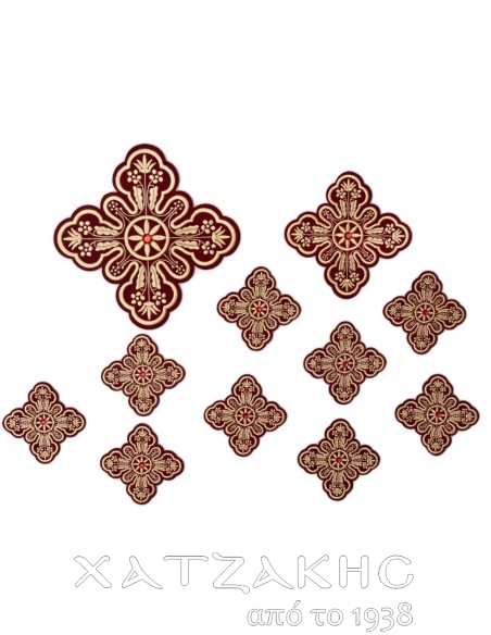 ΣΤΑΥΡΟΙ ΣΕΤ  ΧΡΥΣΟΚΕΝΤΗΤΟΙ ΓΙΑ ΑΜΦΙΑ