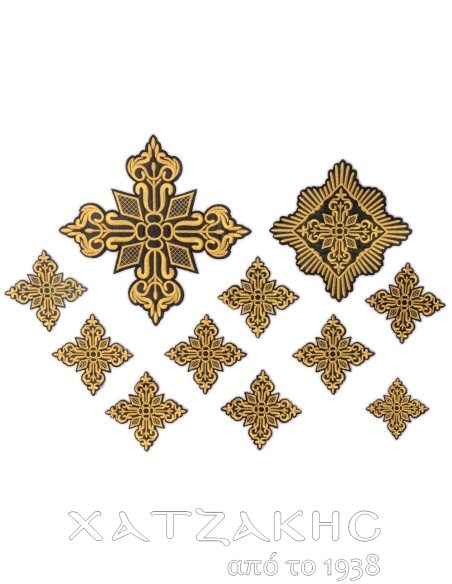 ΣΤΑΥΡΟΙ ΣΕΤ  ΧΡΥΣΟΚΕΝΤΗΤΟΙ ΓΙΑ ΑΜΦΙΑ