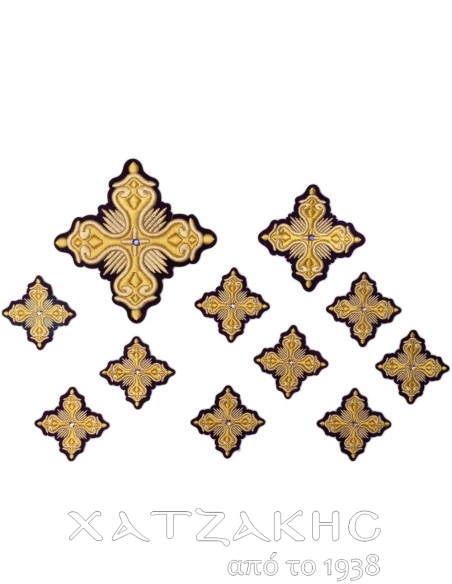 ΣΤΑΥΡΟΙ ΣΕΤ  ΜΩΒ ΧΡΥΣΟΚΕΝΤΗΤΟΙ ΓΙΑ ΑΜΦΙΑ