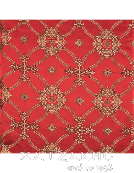 ΙΕΡΑΤΙΚΟ ΥΦΑΣΜΑ ΣΤΟΦΑ Α ΠΟΙΟΤΗΤΟΣ 180CM ΦΑΡΔΟΣ ΚΟΚΚΙΝΟ-ΧΡΥΣΟ