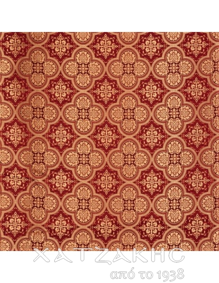 ΙΕΡΑΤΙΚΟ ΥΦΑΣΜΑ ΣΤΟΦΑ  Α ΠΟΙΟΤΗΤΟΣ 180 CM ΦΑΡΔΟΣ ΚΟΚΚΙΝΟ-ΧΡΥΣΟ