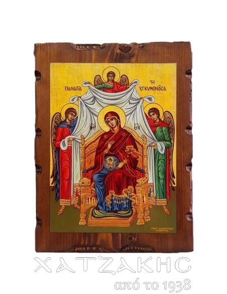 ΕΙΚΟΝΑ ΒΥΖΑΝΤΙΝΗ ΠΑΝΑΓΙΑ ΕΓΚΥΜΟΝΟΥΣΑ