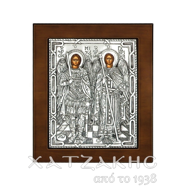 ΕΙΚΟΝΑ ΑΣΗΜΙ 925° ΑΓΙΟΙ ΤΑΞΙΑΡΧΕΣ  12...