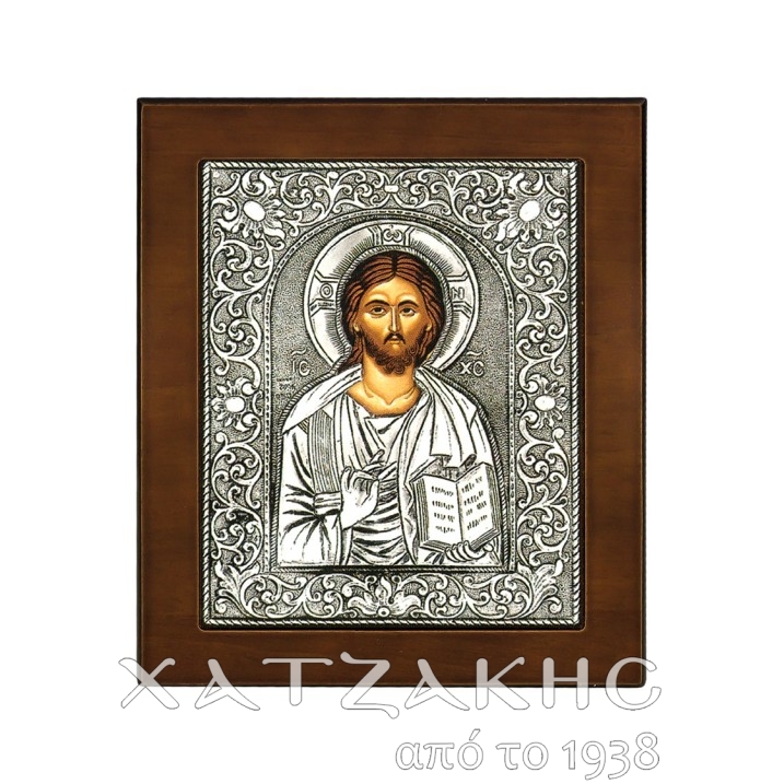 ΕΙΚΟΝΑ ΑΣΗΜΙ 925° ΙΗΣΟΥΣ 11,5 Χ 15