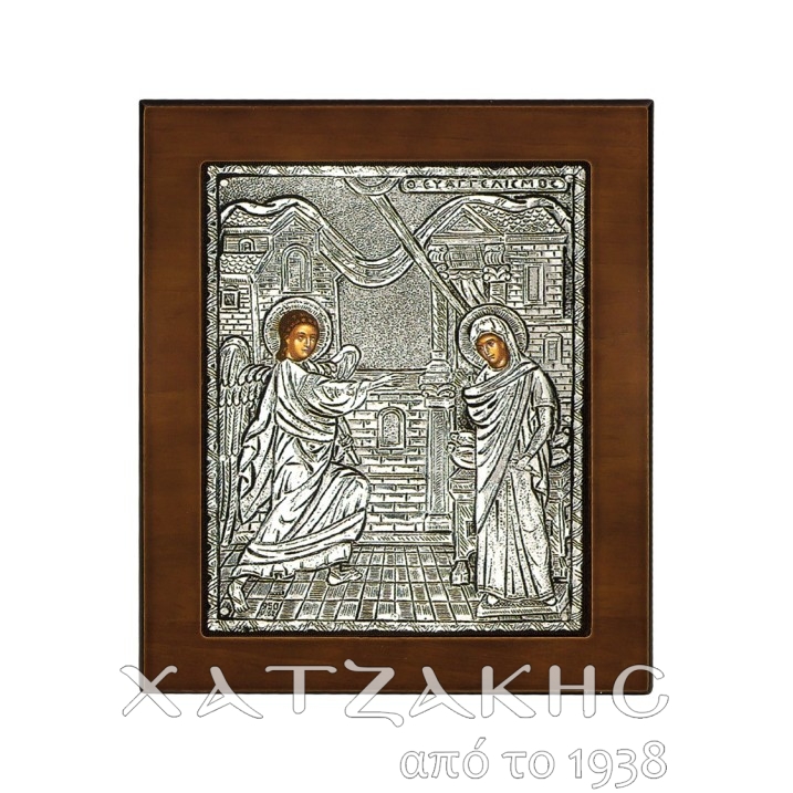 ΕΙΚΟΝΑ ΑΣΗΜΙ 925° ΕΥΑΓΓΕΛΙΣΜΟΣ 12 Χ 15