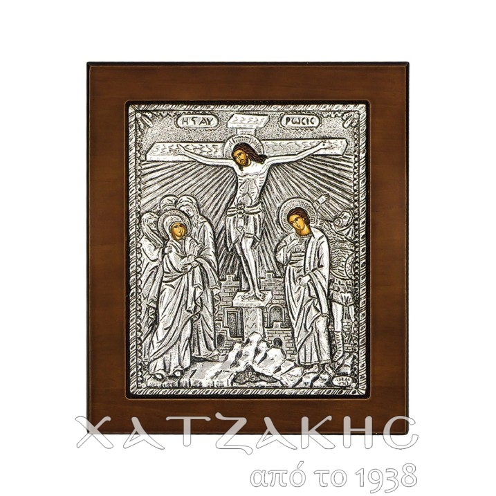 ΕΙΚΟΝΑ ΑΣΗΜΙ 925° ΣΤΑΥΡΩΣΗ 12 Χ 15