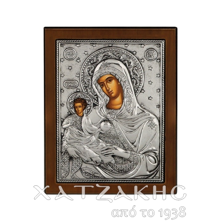 ΕΙΚΟΝΑ ΑΣΗΜΙ 925° ΓΛΥΚΑΣΜΟΣ ΤΩΝ ΑΓΓΕΛΩΝ  17 Χ 23 CM