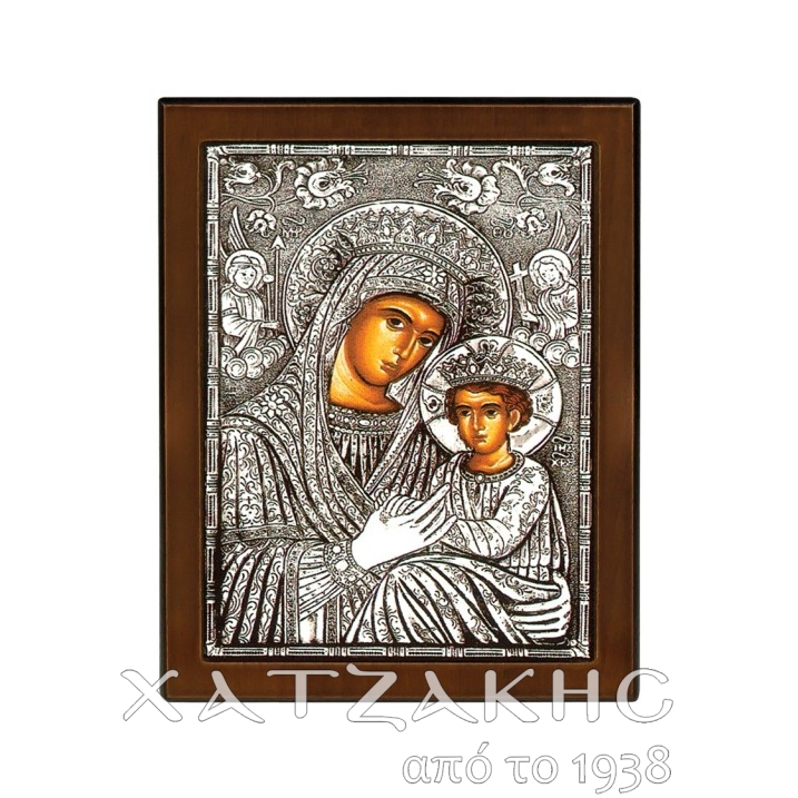 ΕΙΚΟΝΑ ΑΣΗΜΙ 925° ΠΑΝΑΓΙΑ   17 Χ 23 CM