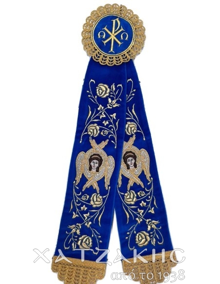 ΚΟΡΔΕΛΑ ΣΤΟΛΙΣΜΟΥ ΒΕΛΟΥΔΟ ΜΠΛΕ ΧΡΥΣΟΚΕΝΤΗΤΗ