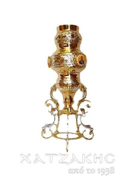 ΚΑΝΔΗΛΙ ΑΓΙΑΣ ΤΡΑΠΕΖΗΣ ΔΙΧΡΩΜΟ ΕΙΚΟΝΕΣ ΠΟΡΣΕΛΑΝΗ