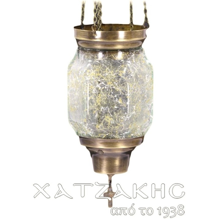 ΚΑΝΔΗΛΙ ΣΥΡΩΜΕΝΟ ΚΡΕΜΑΣΤΟ ΓΥΑΛΙΝΟ ΛΕΥΚΟ