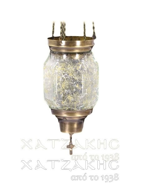 ΚΑΝΔΗΛΙ ΣΥΡΩΜΕΝΟ ΚΡΕΜΑΣΤΟ ΓΥΑΛΙΝΟ ΛΕΥΚΟ