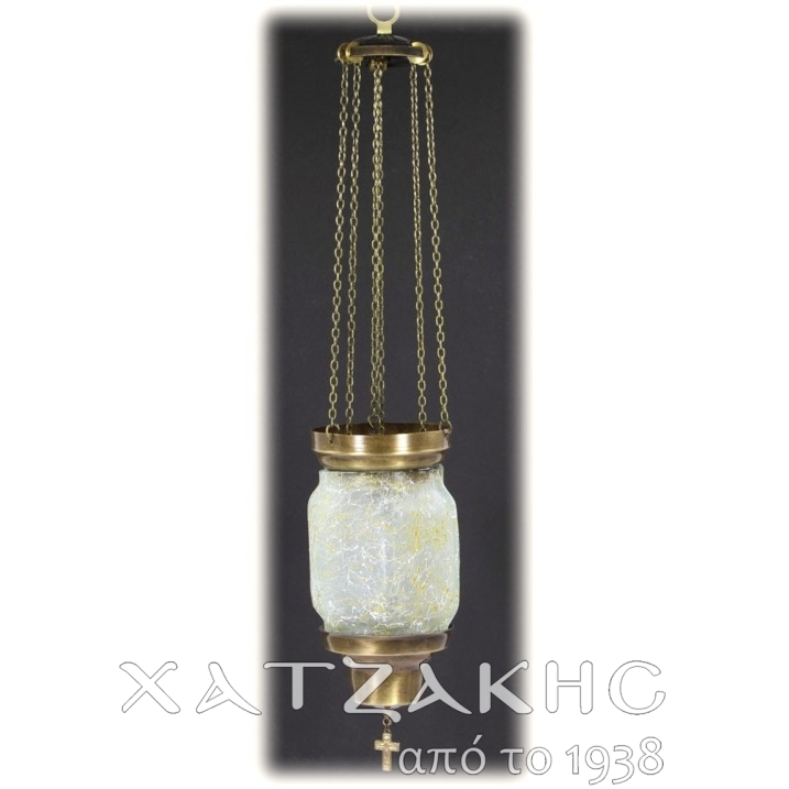 ΚΑΝΔΗΛΙ ΣΥΡΩΜΕΝΟ ΚΡΕΜΑΣΤΟ ΓΥΑΛΙΝΟ ΛΕΥΚΟ