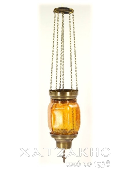 ΚΑΝΔΗΛΙ ΣΥΡΩΜΕΝΟ ΚΡΕΜΑΣΤΟ ΓΥΑΛΙΝΟ