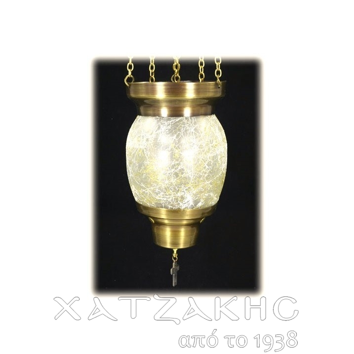 ΚΑΝΔΗΛΙ ΣΥΡΩΜΕΝΟ ΚΡΕΜΑΣΤΟ ΓΥΑΛΙΝΟ