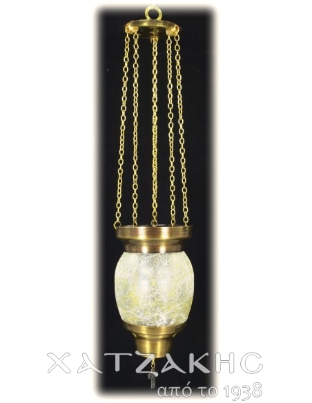 ΚΑΝΔΗΛΙ ΣΥΡΩΜΕΝΟ ΚΡΕΜΑΣΤΟ ΓΥΑΛΙΝΟ