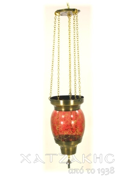 ΚΑΝΔΗΛΙ ΣΥΡΩΜΕΝΟ ΚΡΕΜΑΣΤΟ ΓΥΑΛΙΝΟ