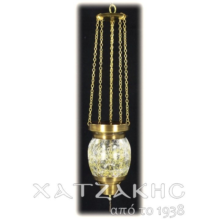 ΚΑΝΔΗΛΙ ΣΥΡΩΜΕΝΟ ΚΡΕΜΑΣΤΟ ΓΥΑΛΙΝΟ