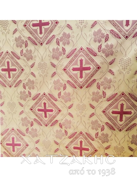 ΙΕΡΑΤΙΚΟ ΥΦΑΣΜΑ ΣΤΟΦΑ 180CM ΦΑΡΔΟΣ ΧΡΥΣΟ-ΒΥΣΣΥΝΙ