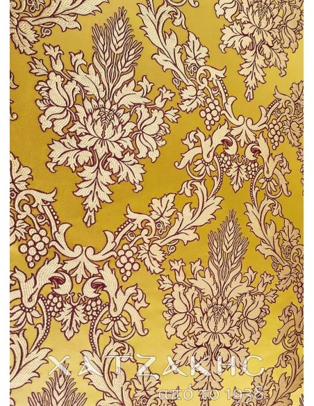 ΙΕΡΑΤΙΚΟ ΥΦΑΣΜΑ ΣΤΟΦΑ 180CM ΦΑΡΔΟΣ ΧΡΥΣΟ-ΧΡΥΣΟ-ΒΥΣΣΥΝΙ