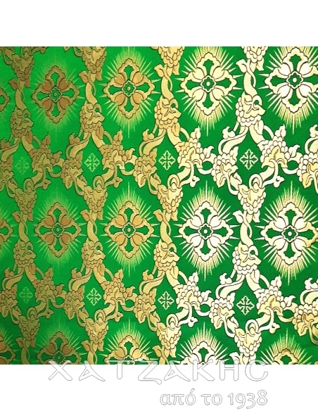 ΙΕΡΑΤΙΚΟ ΥΦΑΣΜΑ ΣΤΟΦΑ 180CM ΦΑΡΔΟΣ ΧΡΥΣΟ-ΠΡΑΣΙΝΟ