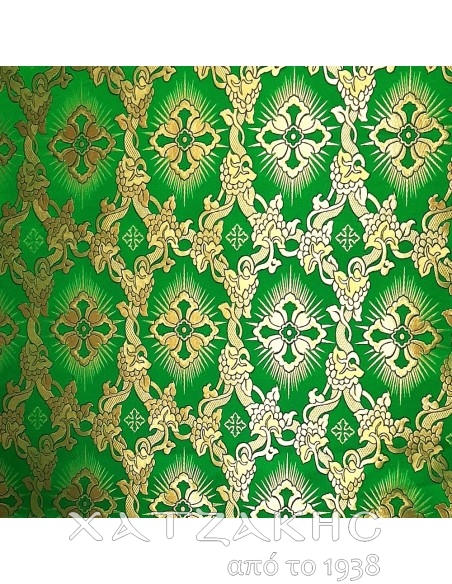 ΙΕΡΑΤΙΚΟ ΥΦΑΣΜΑ ΣΤΟΦΑ 180CM ΦΑΡΔΟΣ ΧΡΥΣΟ-ΠΡΑΣΙΝΟ