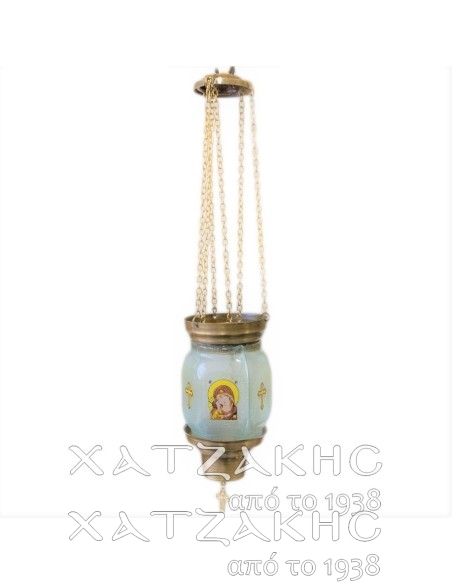 ΚΑΝΔΗΛΙ ΣΥΡΩΜΕΝΟ ΚΡΕΜΑΣΤΟ ΓΥΑΛΙΝΟ ΛΕΥΚΟ