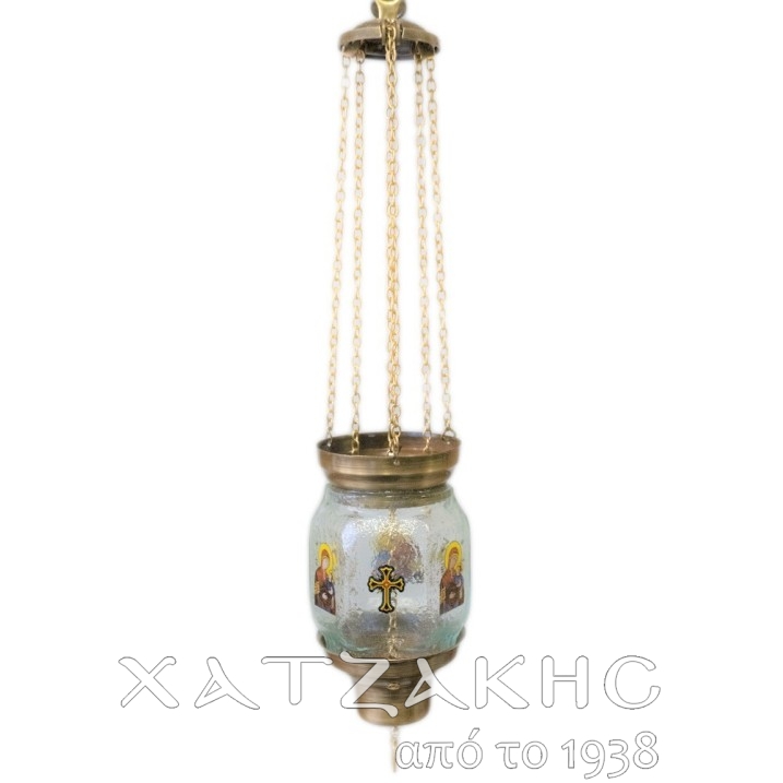 ΚΑΝΔΗΛΙ ΣΥΡΩΜΕΝΟ ΚΡΕΜΑΣΤΟ ΓΥΑΛΙΝΟ...