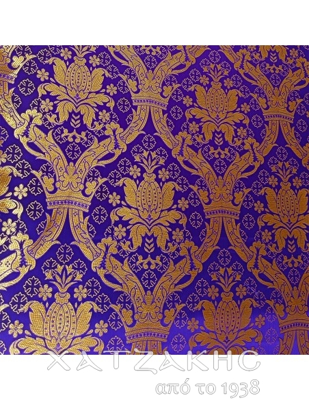 ΙΕΡΑΤΙΚΟ ΥΦΑΣΜΑ ΣΤΟΦΑ 180CM ΦΑΡΔΟΣ ΧΡΥΣΟ-ΜΩΒ