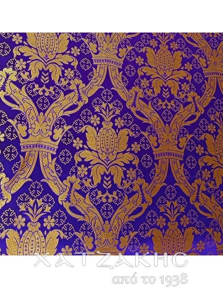 ΙΕΡΑΤΙΚΟ ΥΦΑΣΜΑ ΣΤΟΦΑ 180CM ΦΑΡΔΟΣ ΧΡΥΣΟ-ΜΩΒ