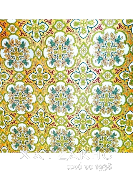 ΙΕΡΑΤΙΚΟ ΥΦΑΣΜΑ ΣΤΟΦΑ ΛΕΥΚΟ-ΧΡΥΣΟ ΧΡΥΣΟΚΛΩΣΤΗ ΦΑΡΔΟΣ  ΥΦΑΣΜΑΤΟΣ 1,85 ΜΕΤΡΑ