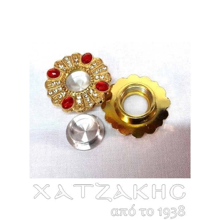 Κυκλική λειψανοθήκη με βιδωτή θήκη