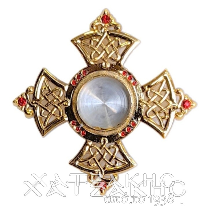 Λειψανοθήκη ΕΠΙΧΡΥΣΗ σε σχήμα σταυρού