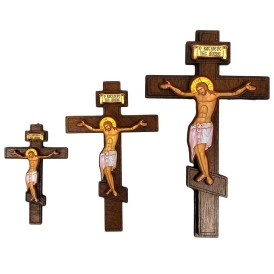 ΕΣΤΑΥΡΩΜΕΝΟΣ  ΣΕ 3 ΜΕΓΕΘΗ