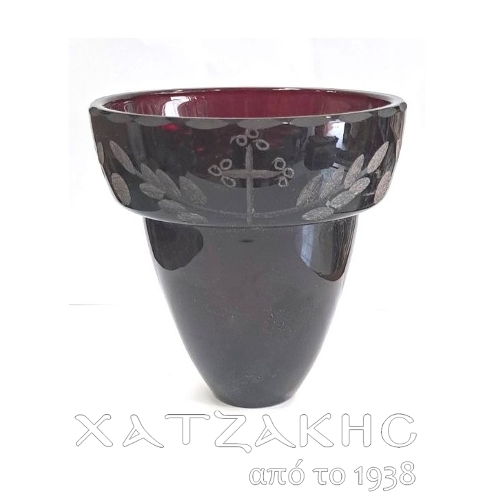 ΚΑΝΔΗΛΟΚΟΥΠΑ ΟΒΑΛ ΓΥΑΛΙΝΗ ΣΚΑΛΙΣΤΗ 10 Χ 10CM
