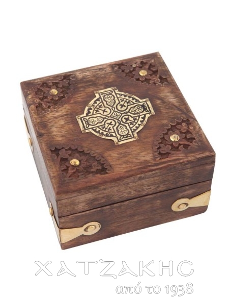 ΛΕΙΨΑΝΟΘΗΚΗ ΞΥΛΙΝΗ ΜΕ ΠΛΑΚΑ ΚΑΙ ΕΙΚΟΝΑ ΑΓΙΟΥ