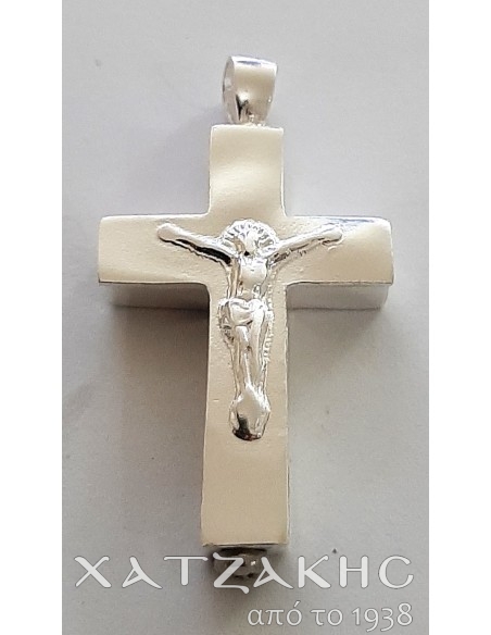 ΣΤΑΥΡΟΣ   ΑΣΗΜΕΝΙΟΣ 925°  4,5 Χ 2,5 CM