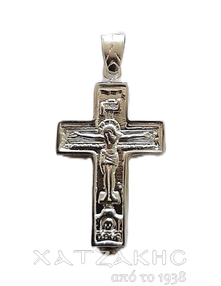 ΣΤΑΥΡΟΣ   ΑΣΗΜΕΝΙΟΣ 925°  4,5 Χ 2,5 CM