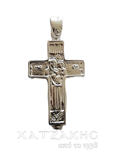 ΣΤΑΥΡΟΣ   ΑΣΗΜΕΝΙΟΣ 925°  4,5 Χ 2,5 CM