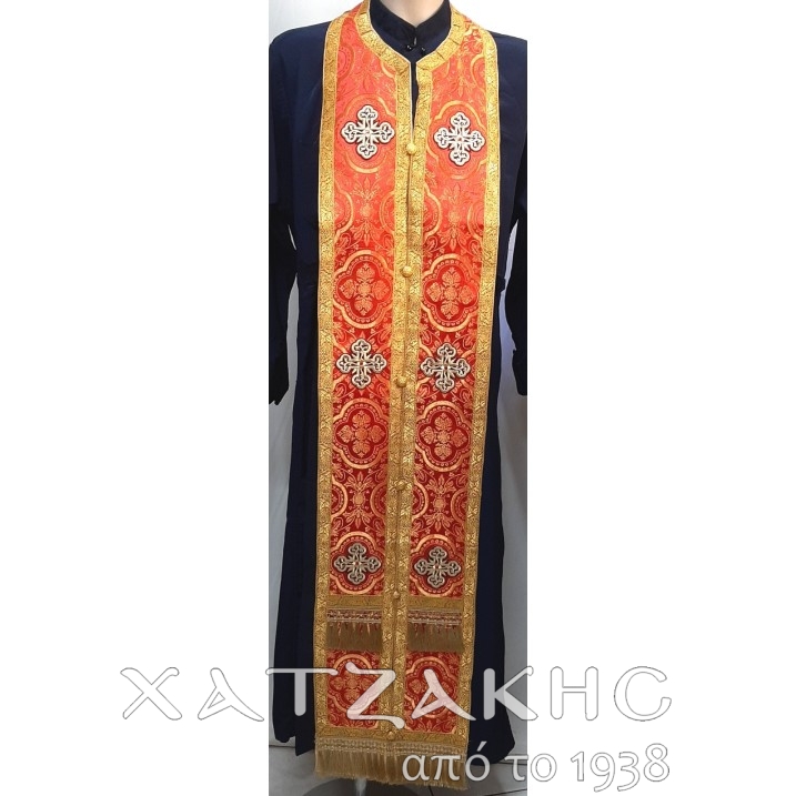 ΕΠΙΤΡΑΧΗΛΙΟ ΣΤΟΦΑ ΧΡΥΣΟ-ΚΟΚΚΙΝΟ