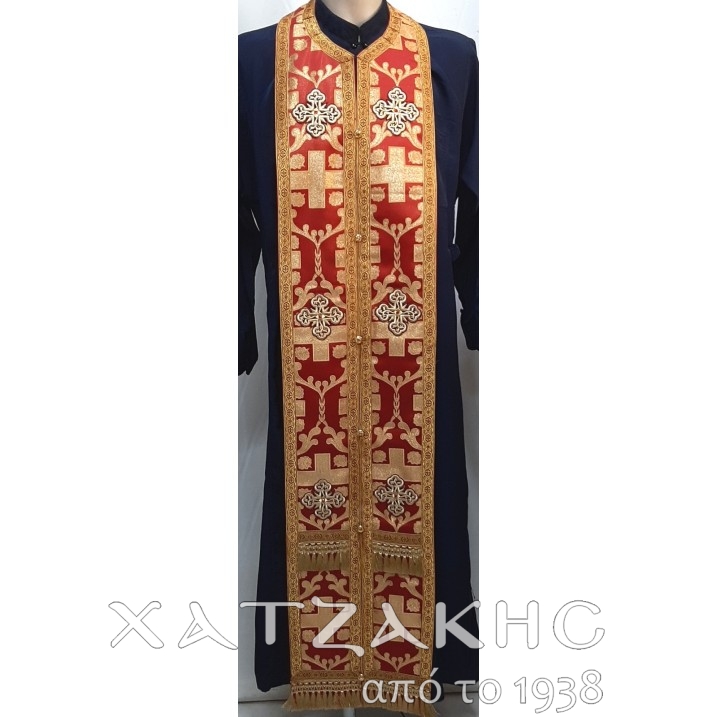 ΕΠΙΤΡΑΧΗΛΙΟ ΣΤΟΦΑ ΧΡΥΣΟ-ΚΟΚΚΙΝΟ