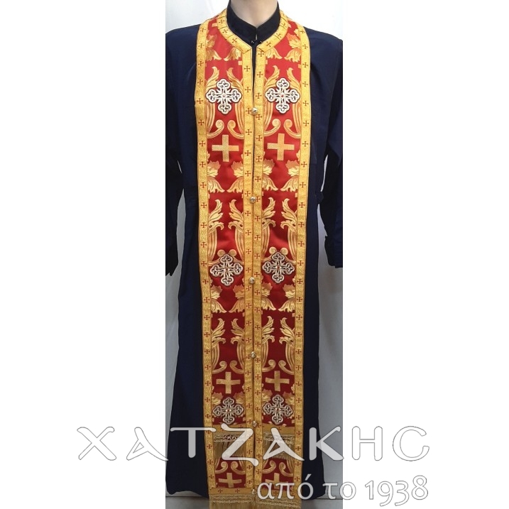 ΕΠΙΤΡΑΧΗΛΙΟ ΣΤΟΦΑ ΧΡΥΣΟ-ΚΟΚΚΙΝΟ