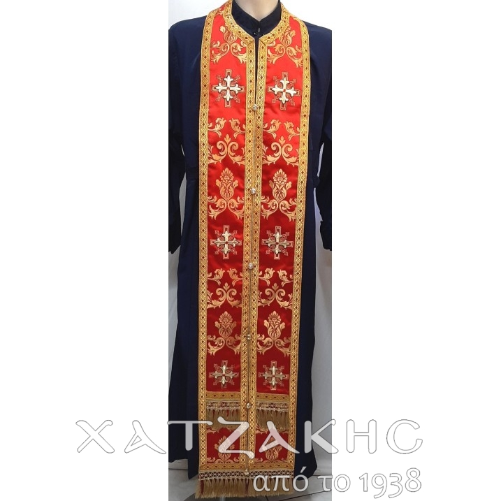 ΕΠΙΤΡΑΧΗΛΙΟ ΣΤΟΦΑ ΧΡΥΣΟ-ΚΟΚΚΙΝΟ