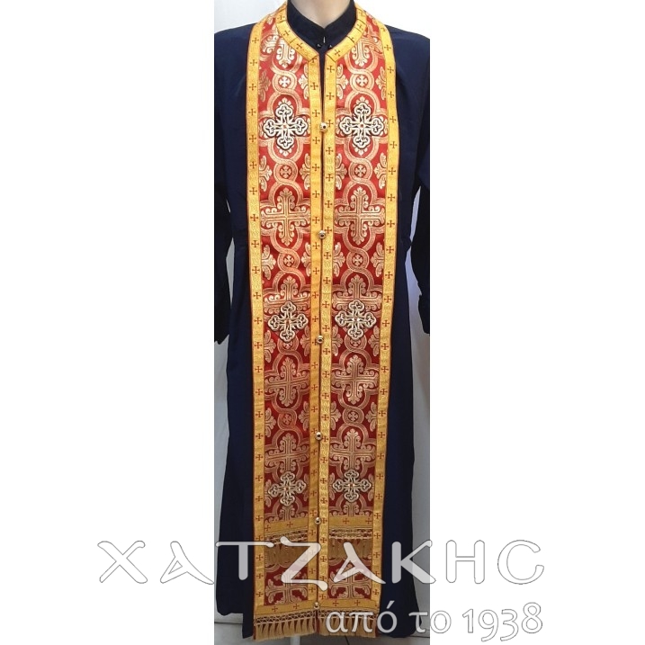 ΕΠΙΤΡΑΧΗΛΙΟ ΣΤΟΦΑ ΧΡΥΣΟ-ΚΟΚΚΙΝΟ