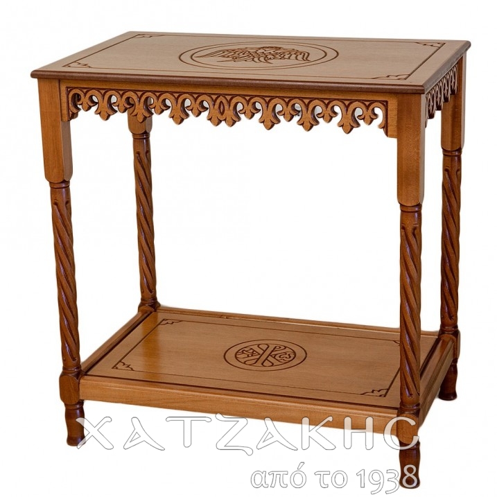 ΤΡΑΠΕΖΙ ΞΥΛΟΓΛΥΠΤΟ ΦΥΛΛΟ ΜΕΣΑΙΟ